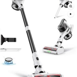 Cordless Vacuum Cleaner - Black and White